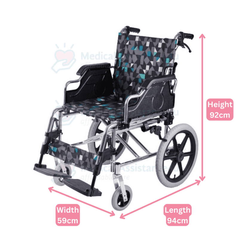 Rear Pneumatic Mag Wheelchair