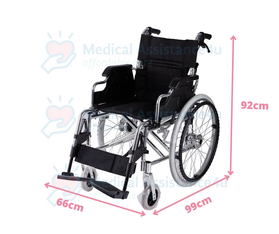 FS908L Solid Castor Wheelchair