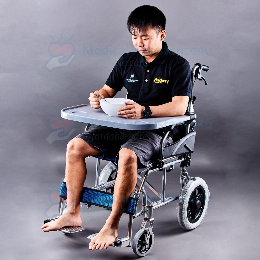 Velcro Wheelchair Table