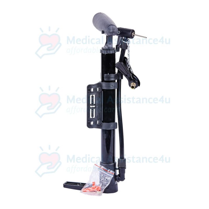 Wheelchair wheel air pump
