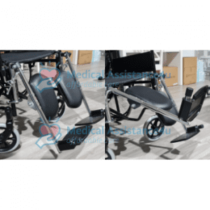 Wheelchair with adjustable calf pads