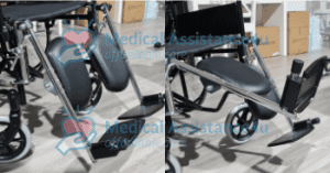 Wheelchair with adjustable calf pads