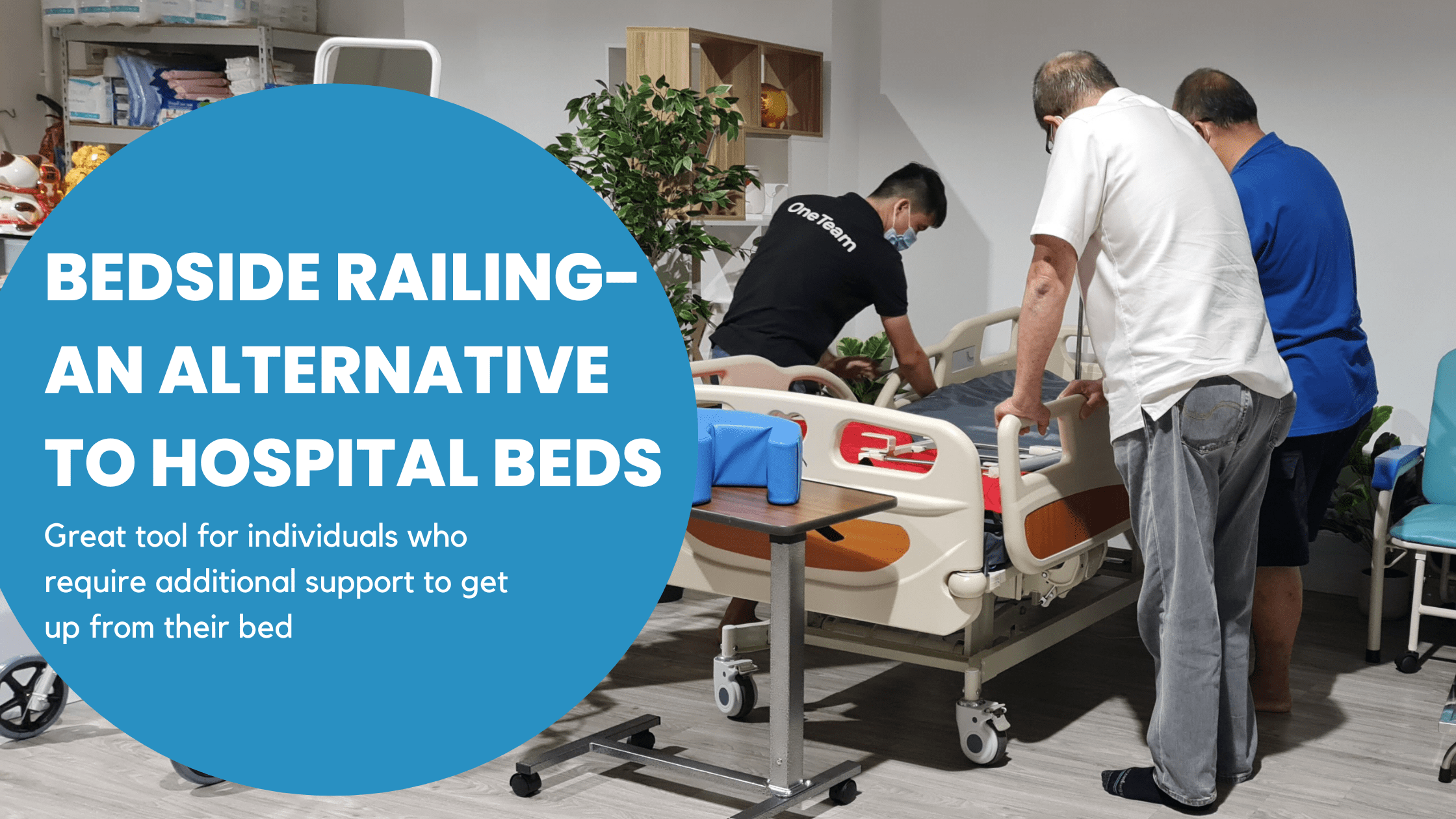 Bedside railing - an alternative to hospital bed
