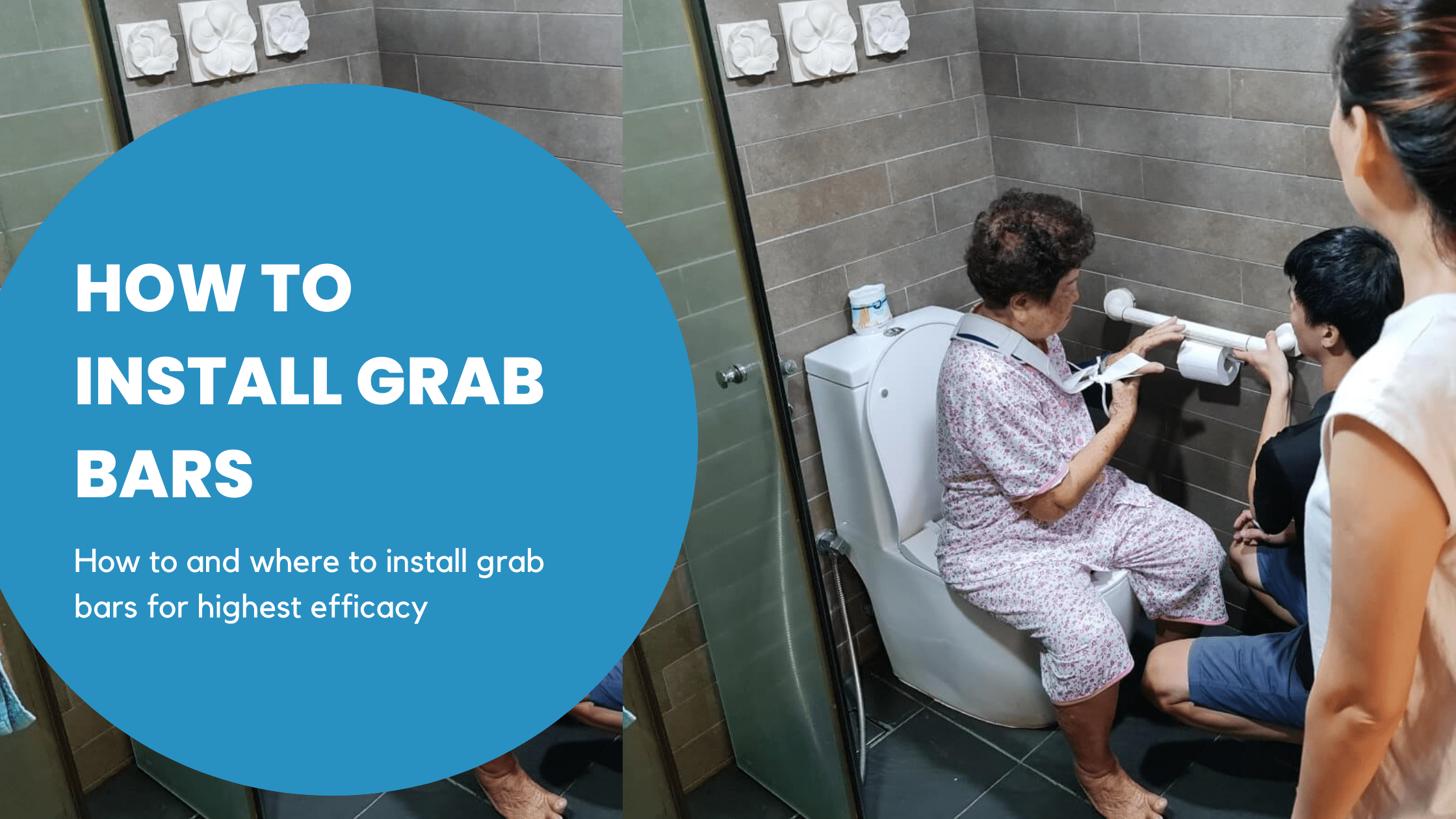 How to install grab bars