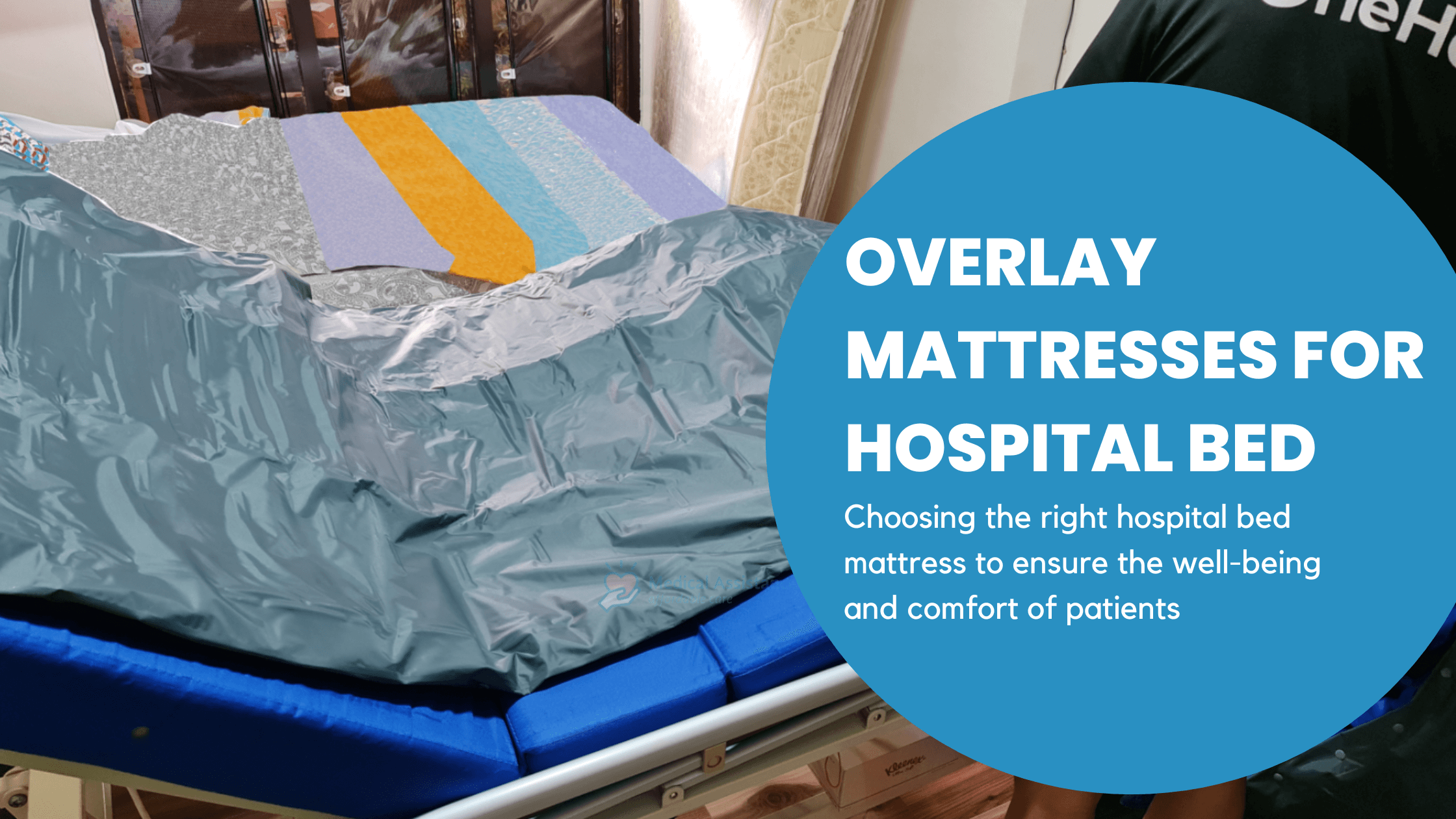Overlay mattresses for hospital beds