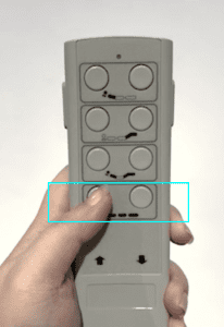 Hospital bed remote controller
