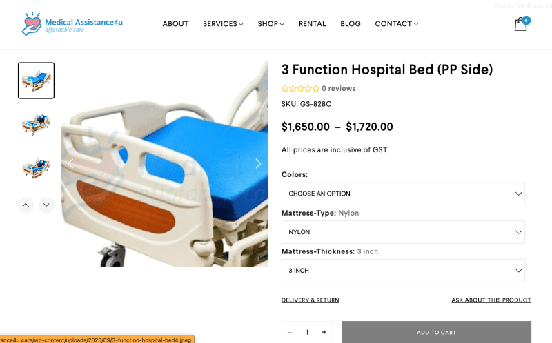 steps to direct purchase hospital beds